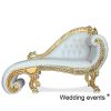 King Gold Sofa Wedding Luxury Wooden