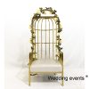 Wedding sofa manufacturer bird cage design gold