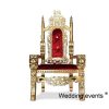 Wedding sofa for rent luxury gold royal throne