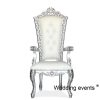 Wedding sofa rental Queen king throne bride and groom