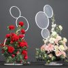Wedding backdrop decoration stage white stand props