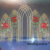 Elegant wedding backdrop metal screen