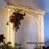 Backdrops for wedding crystal film arch
