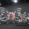 Wedding backdrop design butterfly shape screen