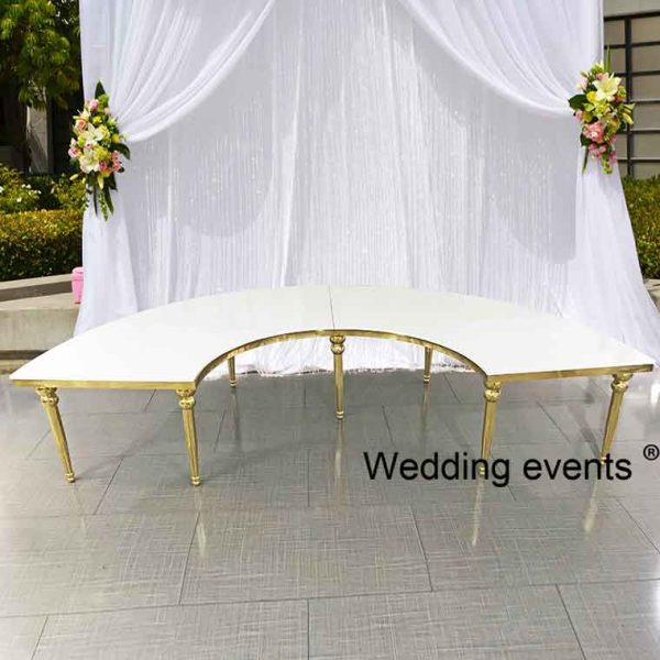 s shaped wedding table