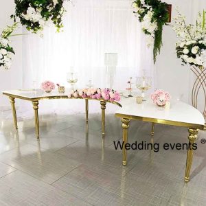 s shaped wedding table