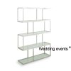 Wine display rack silver stainless steel bar back