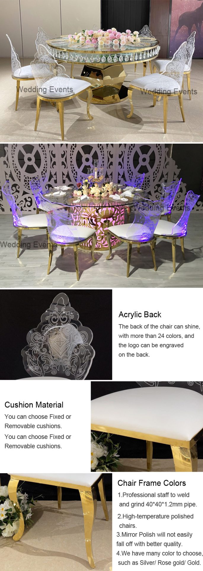 Led Acrylic Chair Rental