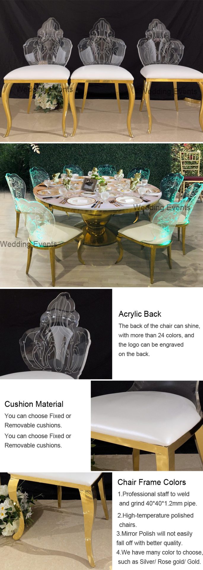 Wedding chairs wholesale