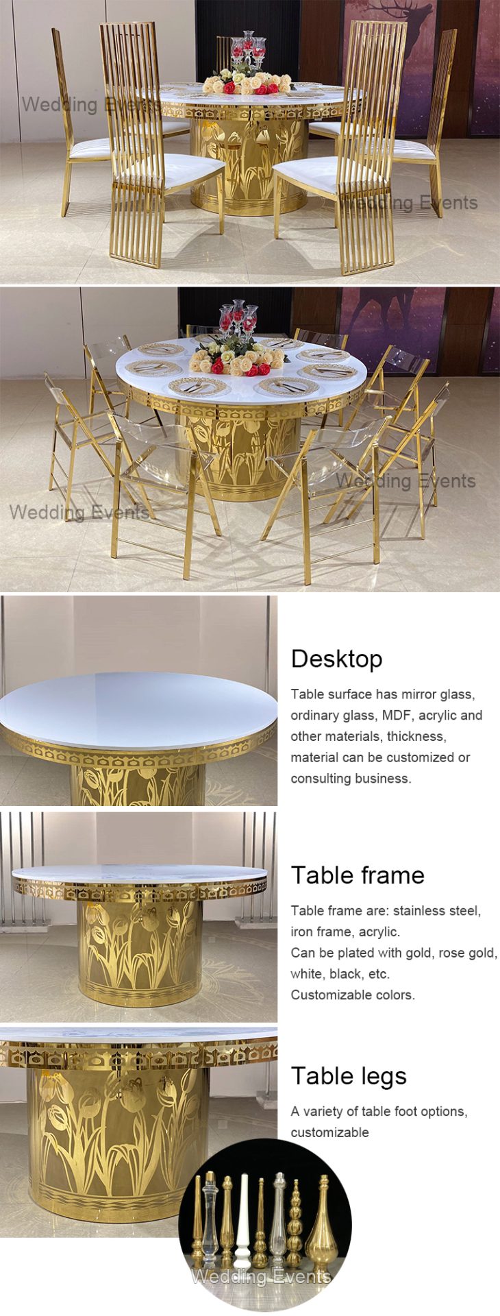 Modern dining table