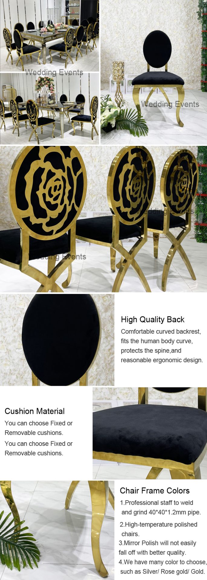 Gold Wedding Chair