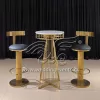 Bar Stools with Back Gold Metal Swivel Chair