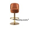 Bar stool for sale orange velvet seat swivel chair