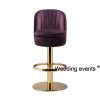 Bar stool on sale Fashion purple metal