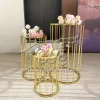 Flower Pillar Stand Stainless Steel Wire Design