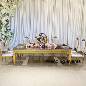 wedding reception tables