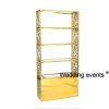 Modern wine rack Four level display stainless steel