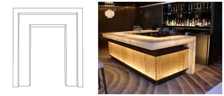 The Shape Of Bar Counter
