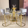Event Cocktail Tables Gold Stainless Steel