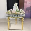 Crystal Cake Table Round Glass for Wedding