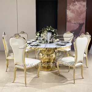 Round dining table set