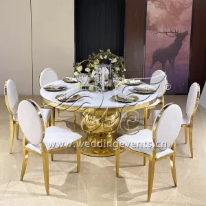 Round dining table set