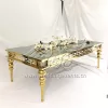 Gold Table Wedding with Mirror Glass Top