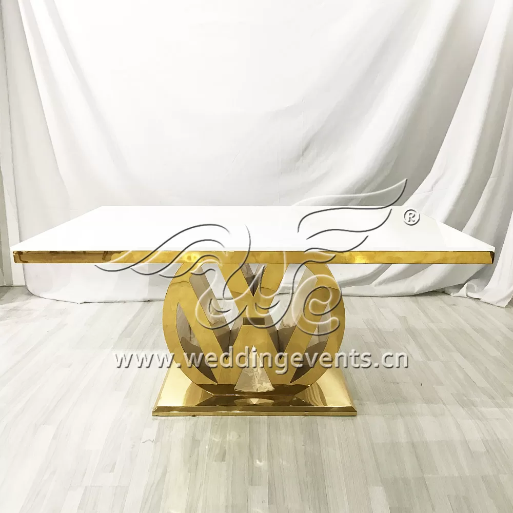 Glass tables for events