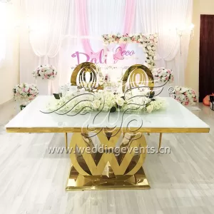 Glass tables for events