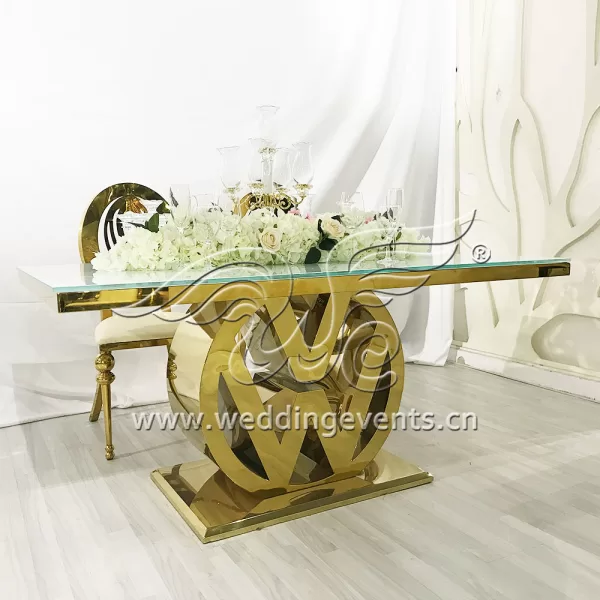 Glass tables for events