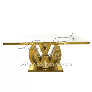 Glass tables for events