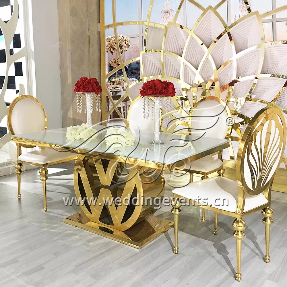 Glass tables for events