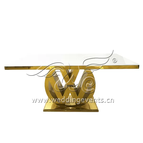 Glass tables for events