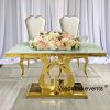 Wedding table for bride and groom luxury