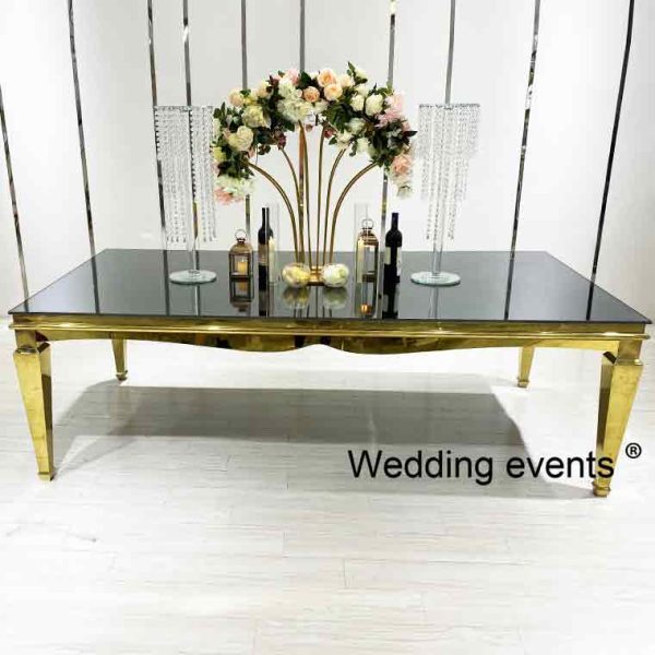 Wedding party reception table