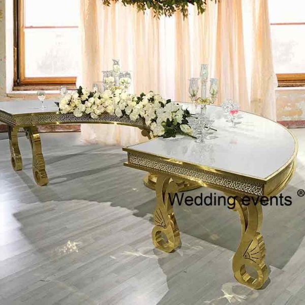 Serpentine dining table