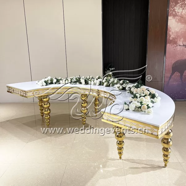 Gold serpentine table
