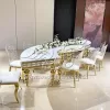 Gold Serpentine Table Wedding Half Moon Design