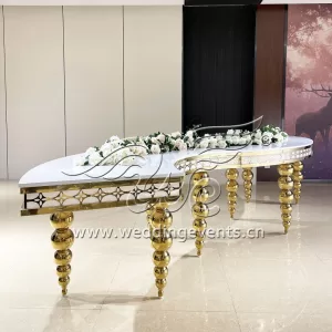Gold serpentine table