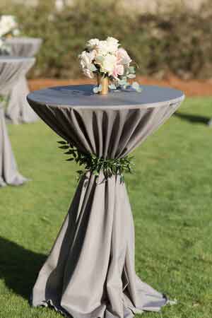 Arrange tables for wedding