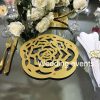 Wedding placemats elegant rose pattern for decor