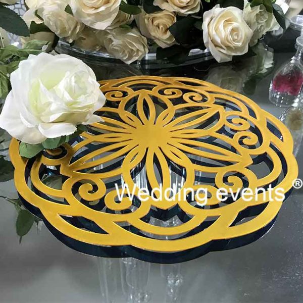 Gold placemats