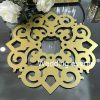 Gold placemat wedding decor centerpieces