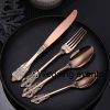 Cutlery wholesale rose gold stainless steel
