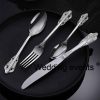 Silver cutlery set for restaurant hotel