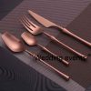 Rose gold cutlery elegant luxury banquet use