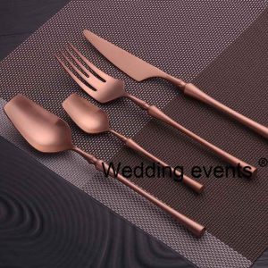 Rose gold cutlery