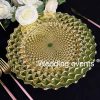 Gold plate charger for wedding decoration