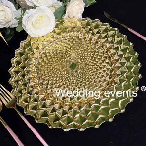 Gold plate charger