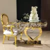 Wedding Reception Cake Table Heart Design with Crystal